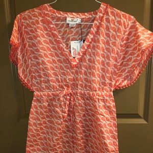 Vineyard Vines beach coverup with signature wales